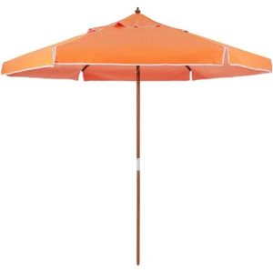Ombrellone Central Xangri-lá Em Madeira 2,40 Metros Laranja 240611 Bel