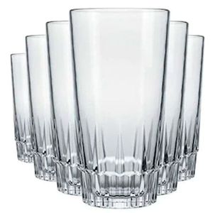 Conjunto De Copos Long Drink Nadir Vegas 330 Ml 6 Peças Transparente
