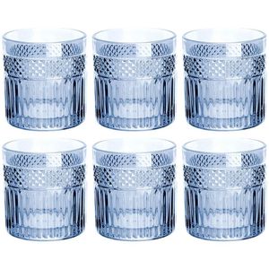 Conjunto De Copos Baixos L`hermitage Palace 330ml - 6 Peças Azul