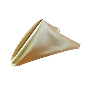 Kit 6 Guardanapos Shantung Luxo 45x45 Dourado