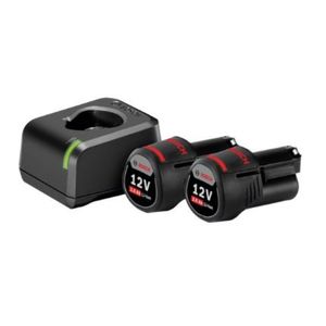 Carregador Gal 12v-20 + 2 Baterias Gba 12v 2ah Bosch