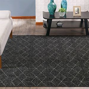 Tapete 100x140cm Belga Innove Preto