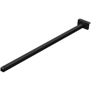 Suporte Refletor Fachada Banner Braço 70 Cm Preto