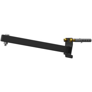 Suporte Refletor Inclinado Parede Braço 20 Cm Preto