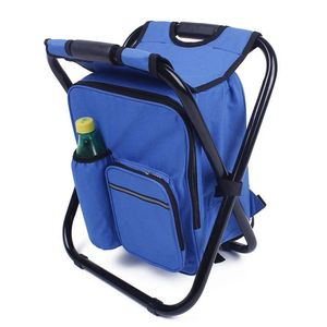 Cadeira Mochila Bolsa Semi Termica 2 Em 1 Banco Banqueta Portatil Pesca Praia Pescaria Camping
