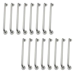 Alça De Apoio Barra Inox Kit 18 Unidades 70cm Inox Deficiente Idoso Suporte Parede Corrimao