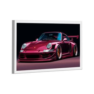 Quadro Porsche Purple Design -- Br Artes