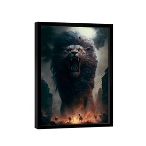 Quadro Leão Das Trevas -- Br Artes