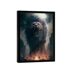 Quadro Leão Das Trevas -- Br Artes