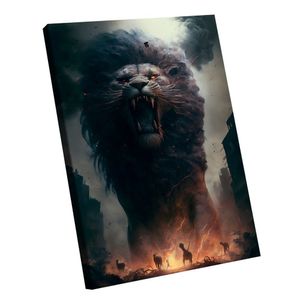 Quadro Leão Das Trevas -- Br Artes