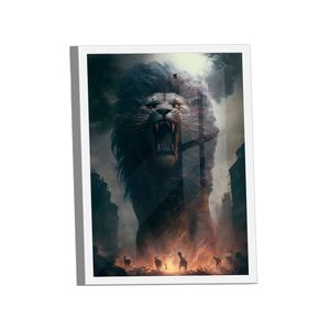 Quadro Leão Das Trevas -- Br Artes