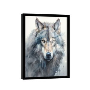 Quadro Lobo Aquarela -- Br Artes
