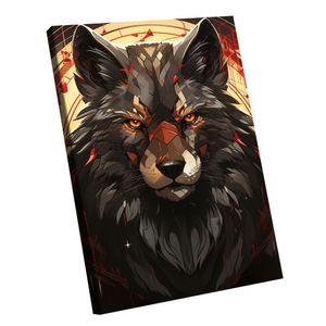 Quadro Wolf Orange Eyes -- Br Artes
