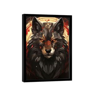 Quadro Wolf Orange Eyes -- Br Artes