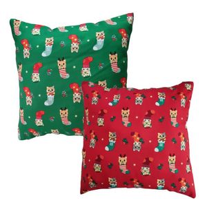 Kit 2 Almofadas Decorativas Natal Oxford 45x45 Misto