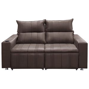 Sofá Retrátil E Reclinável 2 Lugares 1.60m Madri Suede Speciale Home Café
