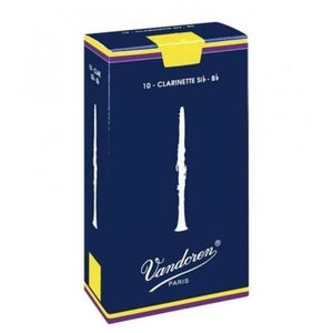 Palheta Tradicional Para Clarinete Sib 3 Vandoren Cr103 - Cx - 10