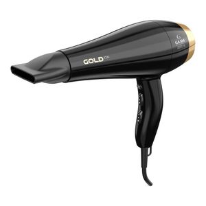 Secador De Cabelo Italy Gold Ion 2200w Gama Preto E Dourado 127v