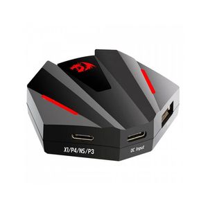 Adaptador De Teclado E Mouse Vulcan Ga-250 Redragon Preto E Vermelho