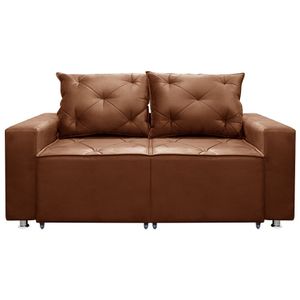 Sofá 2 Lugares Retrátil E Reclinável Bariloche 1.60cm C/ Molas - Veludo Terracota