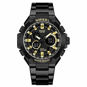Relógio Masculino Smael 1363 Automático à Prova D´água Dourado