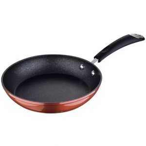 Frigideira Bergner Pandora Em Alumínio Forjado Com Revestimento Em Marble E Fundo De Indução 24 Cm Marrom