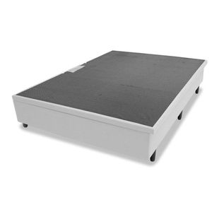 Base Box Para Colchão De Casal Mga Lift Cotton Com Baú E Pistão à Gás - 39x138x188cm Cinza