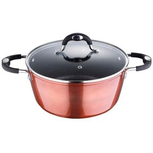 Caçarola Bergner Pandora Em Alumínio Forjado Com E Fundo De Indução - 20 Cm Marrom