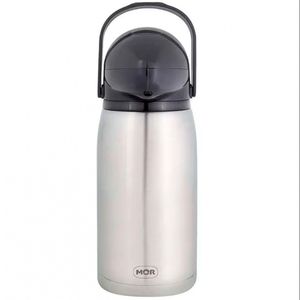 Garrafa Térmica Mor Nobile Inox 2 L Preto Com Inox