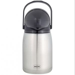 Garrafa Térmica Mor Nobile Inox 1,3 L Preto Com Inox