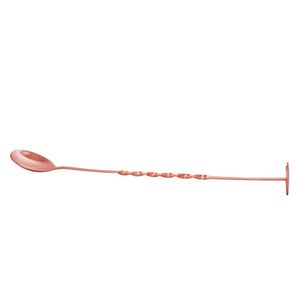 Colher Bailarina Para Bar Dynasty Com Macerador Em Aço Inox 35 Cm Cobre