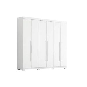 Guarda Roupa 6 Portas E 4 Gavetas Nubia Branco - Acp