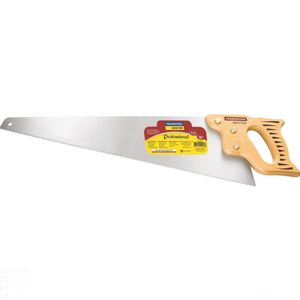Serrote Profissional Tramontina 22" Com 7 Dentes Por Polegada Em Aço Carbono Com Cabo De Madeira Tramontina