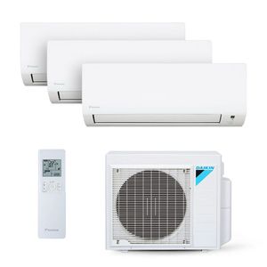 Ar Condicionado Multi Split Tri Inverter Daikin 24.000 Btus (2x Evap 9.000 E 1 Evap 12.000) Quente/frio 220v Monofásico