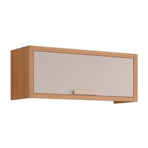 Armário De Geladeira P- Cozinha Eloise Geladeira C-1 Porta Riscada 80 Cm Freijo-off White Mgm