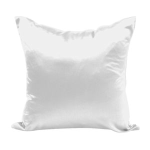 Capa Almofada Sala Quarto Cozinha 40x40 Cetim Zíper 02 Un Cor: Branca