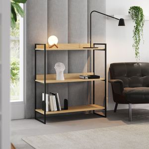 Cantinho Do Café Adega Industrial Córdoba 95cm Preto E Castanho - Cor: Marrom