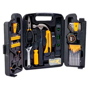 Maleta De Ferramentas Mkf132 Com Acessórios 132 Peças Wap Amarelo Com Preto