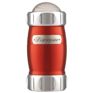 Polvilhador Elegance Em Inox Imeltron Marcato Vermelho