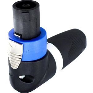 Conector Speakon 90° 4 Polos Pgsp0005 Preto-Azul Storm - Pct - 10