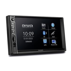 Car áudio Central Multimídia, Aiwa, Tela 7" Hd, Bluetooth, Espelhamento 2din Aws-ca-dd-01 Bivolt .