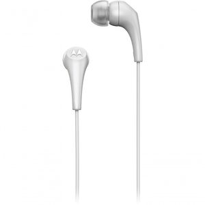 Fone De Ouvido Motorola Earbuds 2-s Jack 3.5mm Com Microfone - Branco