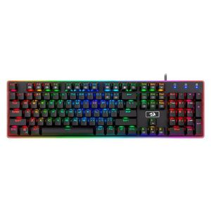 Teclado Mecanico Gamer Redragon K595rgb Ratri / Rgb / Black Switch / Usa - Preto
