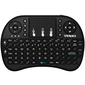 Mini Teclado Satellite Ak-723g 2.4ghz Com Alcance De Ate 10 Metros - Preto