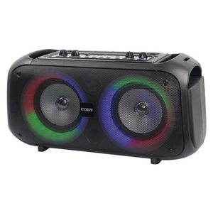 Caixa De Som Coby Cy3362-260 - Usb/sd - Bluetooth - 25w - Com Microfone - 2x 6.5 - Preto
