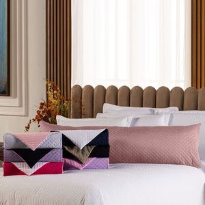 Capa Fronha De Xuxão Matelado Dupla Face Avulsa 1,45m X 45cm - Microfibra Matelada Preto-caqui