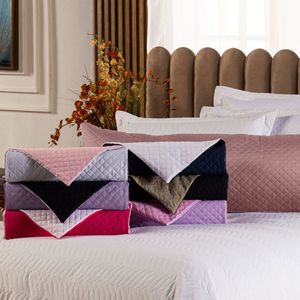 Capa Fronha De Xuxão Matelado Dupla Face Avulsa 1,45m X 45cm - Microfibra Matelada Lilás-preto