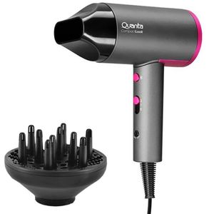 Secador De Cabelo Quanta Compact Look Qtscp20 2.000 Watts Bivolt - Cinza/rosa