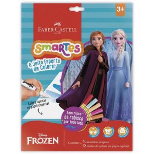 Kit De Colorir Smartes Com Canetinhas Mágicas - Faber-castell - Frozen
