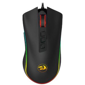 Mouse Gaming Redragon Cobra M711 Usb Ate 10.000 Dpi Com Backlight Rgb Chroma - Preto